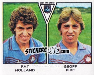 Sticker Pat Holland / Geoff Pike - UK Football 1979-1980 - Panini