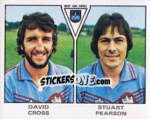 Sticker David Cross / Pearson - UK Football 1979-1980 - Panini