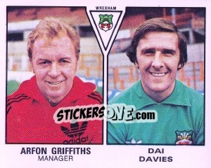 Sticker Arfon Griffrths / Dai Davies - UK Football 1979-1980 - Panini