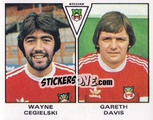 Sticker Wayne Cegielski / Gareth Davis - UK Football 1979-1980 - Panini
