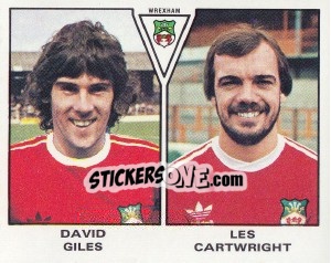 Figurina David Giles / Les Cartwright - UK Football 1979-1980 - Panini