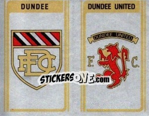 Sticker Dundee / Dundee United - Club Badges - UK Football 1979-1980 - Panini