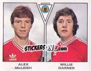 Figurina Alex McLeish / Willie Garner - UK Football 1979-1980 - Panini