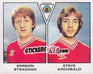 Sticker Gordon Strachan / Steve Archibald - UK Football 1979-1980 n. 527 - Panini