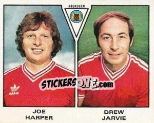 Cromo Joe Harper / Drew Jarvie - UK Football 1979-1980 - Panini