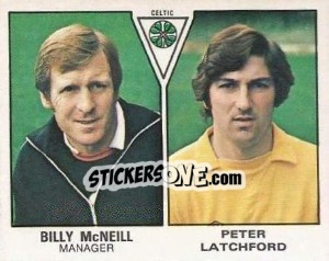 Sticker Billy McNeill / Peter Latchford - UK Football 1979-1980 - Panini