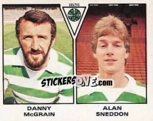 Cromo Danny McGrain / Alan Sneddon - UK Football 1979-1980 - Panini