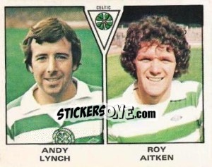 Figurina Andy Lynch / Roy Aitken - UK Football 1979-1980 - Panini