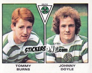 Figurina Tommy Burns / Johnny Doyle - UK Football 1979-1980 - Panini