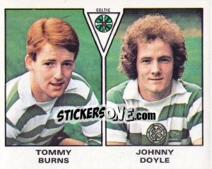 Sticker Tommy Burns / Johnny Doyle - UK Football 1979-1980 n. 534 - Panini