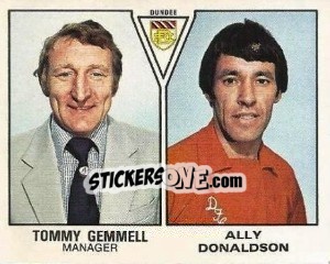 Sticker Tommy Gemmell / Ally Donaldson - UK Football 1979-1980 n. 535 - Panini