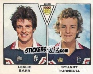 Figurina Leslie Barr / Stuart Turnbull - UK Football 1979-1980 - Panini
