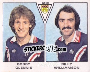 Sticker Bobby Glennie / Billy Williamson - UK Football 1979-1980 - Panini