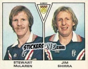 Sticker Stewart McLaren / Jim Shirra - UK Football 1979-1980 - Panini