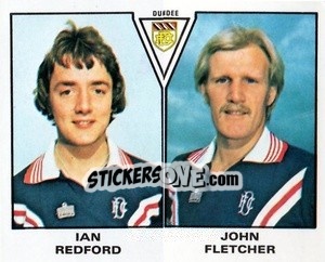 Sticker Ian Redford / John Fletcher - UK Football 1979-1980 - Panini