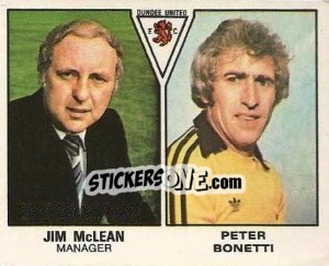 Sticker Jim McLean / Peter Bonetti - UK Football 1979-1980 n. 541 - Panini