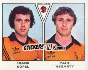 Sticker Frank Kopel / Paul Hegarty - UK Football 1979-1980 - Panini