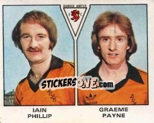 Sticker Iain Phillip / Graeme Payne - UK Football 1979-1980 - Panini