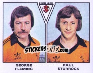 Sticker George Fleming / Paul Sturrock - UK Football 1979-1980 n. 545 - Panini