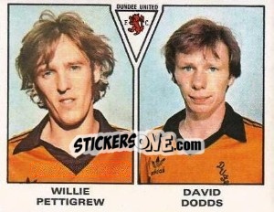 Figurina Willie Pettigrew / David Dodds - UK Football 1979-1980 n. 546 - Panini