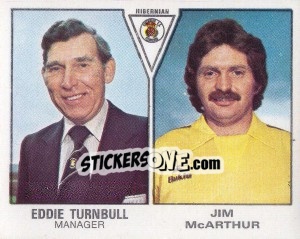 Cromo Eddie Turnbull / Jim McArthur - UK Football 1979-1980 - Panini