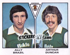 Sticker Ally Brazil / Arthur Duncan - UK Football 1979-1980 - Panini
