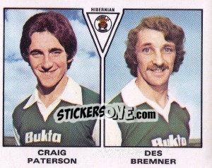 Sticker Craig Paterson / Des Bremner - UK Football 1979-1980 - Panini