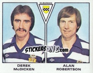 Sticker Derek McDicken / Alan Robrrtson - UK Football 1979-1980 - Panini