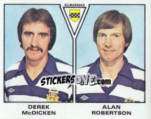 Figurina Derek McDicken / Alan Robrrtson - UK Football 1979-1980 n. 555 - Panini