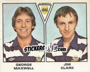 Sticker George Maxwell / Jim Clark - UK Football 1979-1980 n. 556 - Panini