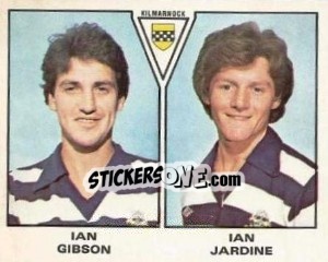 Sticker Ian Gibson / Ian Jardine - UK Football 1979-1980 n. 557 - Panini