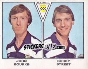 Figurina John Bourke / Bobby Street - UK Football 1979-1980 n. 558 - Panini