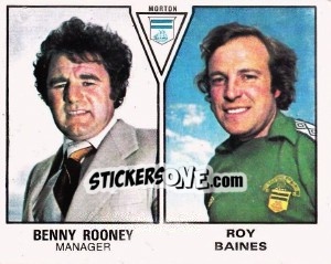 Cromo Benny Rooney / Roy Baines - UK Football 1979-1980 - Panini