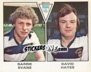 Figurina Barrie Evans / David Hayes - UK Football 1979-1980 - Panini