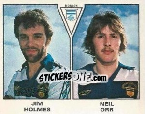 Sticker Jim Holmes / Neil Orr - UK Football 1979-1980 - Panini