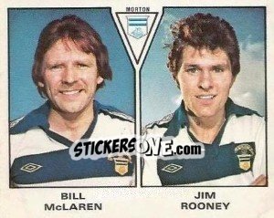 Figurina Bill McLaren / Jim Rooney - UK Football 1979-1980 n. 562 - Panini