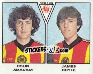 Figurina Colin McAdam / James Doyle - UK Football 1979-1980 - Panini