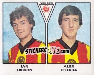 Figurina Ian Gibson / Alex O'Hara - UK Football 1979-1980 - Panini