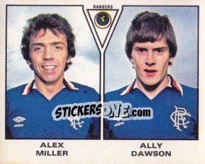 Sticker Alex Miller / Ally Dawson - UK Football 1979-1980 n. 573 - Panini