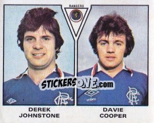 Sticker Derek Johnstone / Davie Cooper - UK Football 1979-1980 n. 576 - Panini