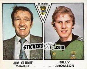 Cromo Jim Clunie / Billy Thomson - UK Football 1979-1980 - Panini
