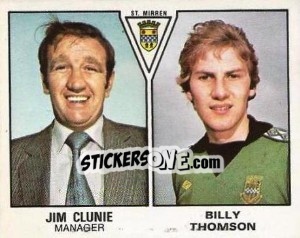 Sticker Jim Clunie / Billy Thomson - UK Football 1979-1980 n. 577 - Panini