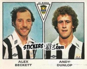 Figurina Alex Beckett / Andy Dunlop - UK Football 1979-1980 n. 578 - Panini