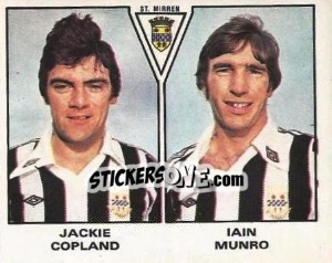 Sticker Jackie Copland / Iain Mumro - UK Football 1979-1980 n. 579 - Panini