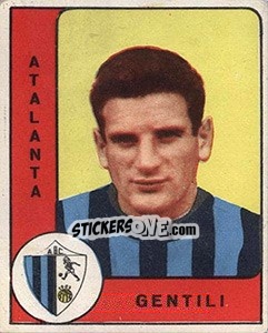 Sticker Arturo Gentili - Calciatori 1961-1962 n. 14 - Panini