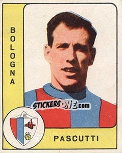 Sticker Ezio Pascutti - Calciatori 1961-1962 n. 28 - Panini