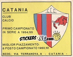 Figurina Stemma - Calciatori 1961-1962 - Panini