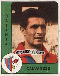 Cromo Salvatore Calvanese - Calciatori 1961-1962 - Panini