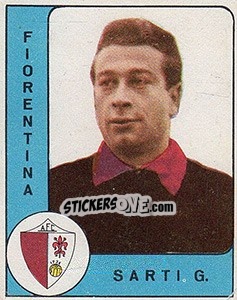 Sticker Giuliano Sarti - Calciatori 1961-1962 n. 49 - Panini