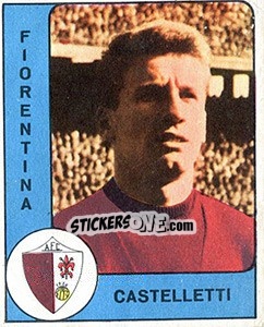 Sticker Sergio Castelletti - Calciatori 1961-1962 - Panini